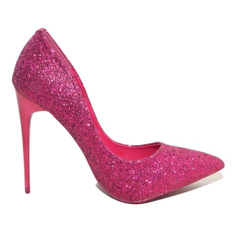 scarpe décolleté modello chanel fucsia glitter|Décolleté da donna .